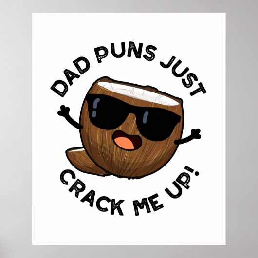 Pap Puns, ik heb een grappige kokokosnoot nodig Poster (Voorkant)