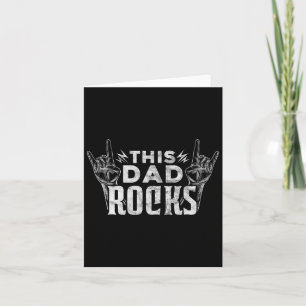 Pap Rocks Rock N Roll Heavy Metal Fathers Day Kaart