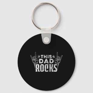 Pap Rocks Rock N Roll Heavy Metal Fathers Day Sleutelhanger