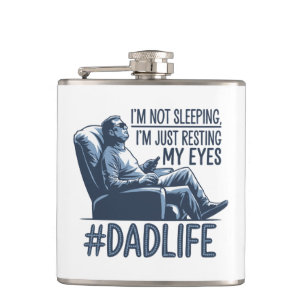 Pap rust ogen grappig citaat cadeau heupfles