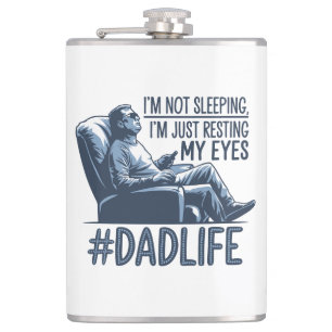 Pap rust ogen grappig citaat cadeau heupfles