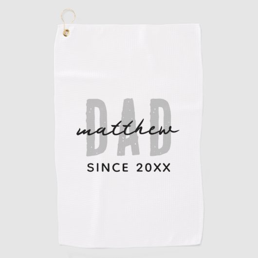 Pap Sinds 20XX Modern Eenvoudig Preppy Golfhanddoek (Voorkant)