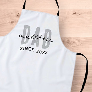 Pap Sinds 20XX Modern Eenvoudig Preppy Schort