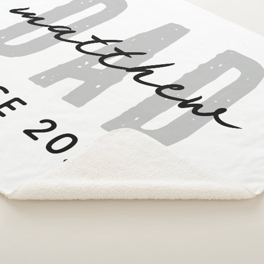 Pap Sinds 20XX Modern Eenvoudig Preppy Sherpa Deken (3/4)