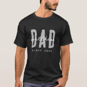 Pap Sinds 20XX Modern Elegant Eenvoudig T-shirt (Voorkant)