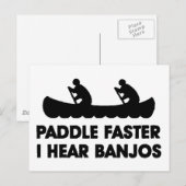 Pap sneller ik hoor Banjo's Briefkaart (Voorkant / Achterkant)