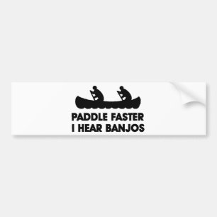 Pap sneller ik hoor Banjo's Bumpersticker