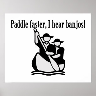 Pap sneller ik hoor banjos poster
