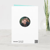 Pap Superheld Cartoon Speech Bubble Fathers day Kaart (Achterkant)