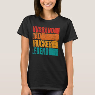 Pap Trucker Legend Husband Mannen Pap Trucki T-shirt