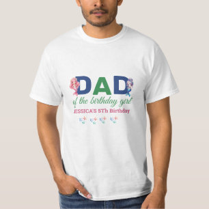 Pap van de 5e verjaardag meisje zeemeermin t-shirt