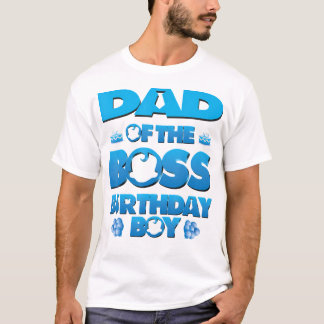 Pap van de baas verjaardagsjongen Baby familiefees T-shirt
