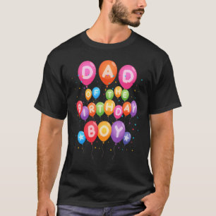 Pap van de Ballonjongen van de Birthday Boy B-Day  T-shirt