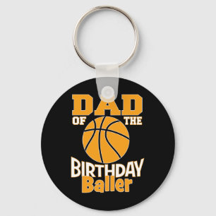 Pap van de Birthday Baller Basketball Sleutelhanger