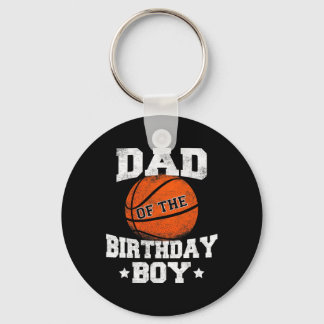 Pap van de Birthday Boy Basketball vader papa Fu Sleutelhanger