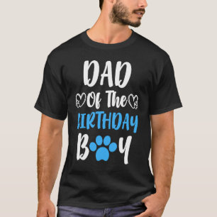 Pap van de Birthday Boy Dog Paw Bday Party Celebra T-shirt