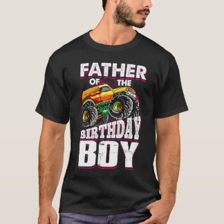 Pap van de Birthday Boy Monster Trucks Birthday Da T-shirt