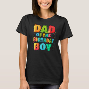 Pap van de Birthday Boy Rex Dinosaur Papa 3 T-shirt