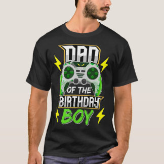Pap van de Birthday Boy Video Game Birthday Boys K T-shirt