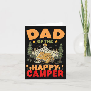 Pap van de Happy Camper Eerste Verjaardag Camping  Kaart