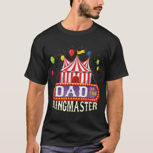 Pap van de Kinder Ringmaster Circus B T-shirt (Voorkant)