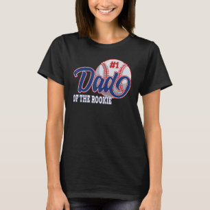 Pap van de Rookie Baseball 1e verjaardag Baseball T-shirt