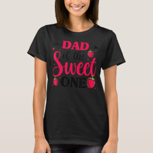 Pap van de Sweet One Strawberry Party Family Matc T-shirt