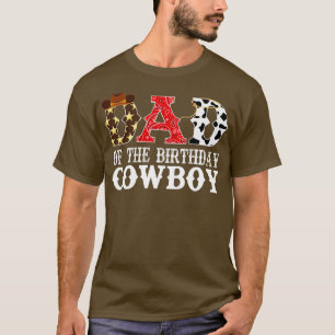 Pap van de Verjaardag Cowboy 1e Verjaardag Cowb T-shirt