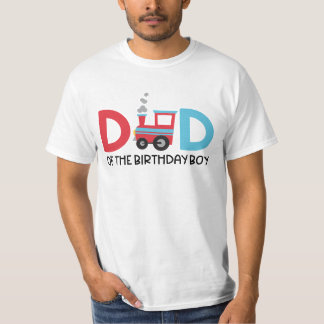 Pap van de Verjaardags Jongen Trein Party T-shirt