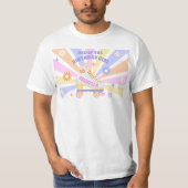 Pap van de Verjaardags Meisje Retro Roller Schaats T-shirt (Voorkant)
