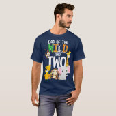 Pap van de Wilde en twee dierentuin-thema-dag T-shirt (Voorkant volledig)