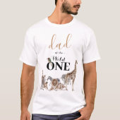 Pap van de Wilde One Safari Eerste verjaardag T-Sh T-shirt (Voorkant)