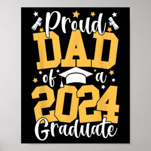 Pap van een CL van 2024 Afstuderen familie Poster