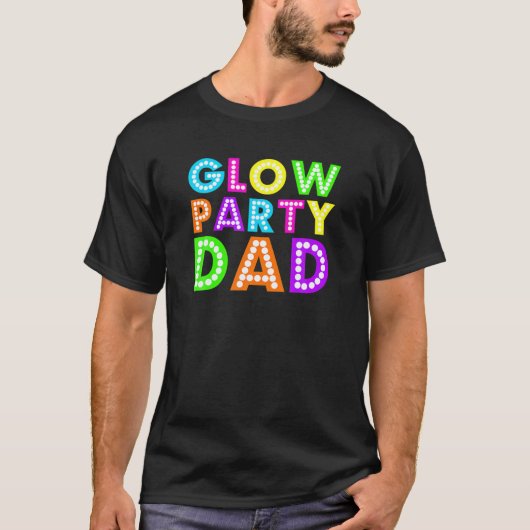 Pap van Glow - Neon Party T T-shirt (Voorkant)