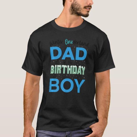 Pap van het Birthday Boy Shirt Winter Onederland F (Voorkant)