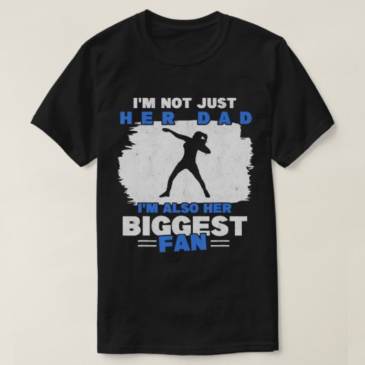 Pap van het hooghoudende Thrower Track and Field F T-shirt (Design voorkant)