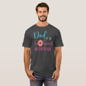 Pap van het meisje van twee zoete verjaardag twee t-shirt (Voorkant volledig)