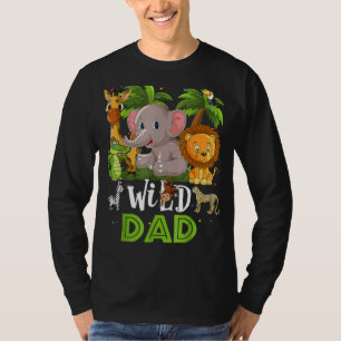 Pap van het wilde dierentuin Birthday Safari Oerwo T-shirt