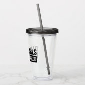 Pap van meisjes #Outnumed Acryl Drinkbeker (Links)