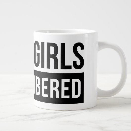 Pap van meisjes #Outnumed Extra Grote Beker (Rechts)