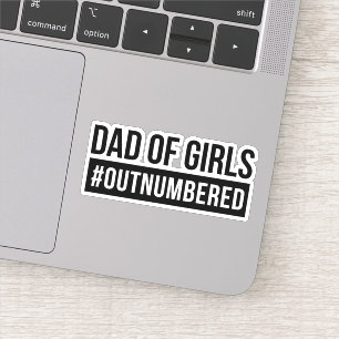 Pap van meisjes #Outnumed Sticker
