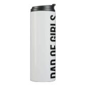 Pap van meisjes #Outnumed Thermosbeker (Gedraaid links)