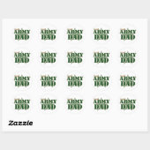 Pap voor het leger ronde sticker (Vel)