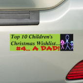 Pap voor Kerstmis Bumpersticker (Op auto)