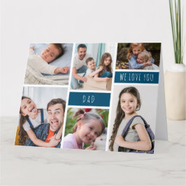 Pap We houden van je foto Collage Kaart