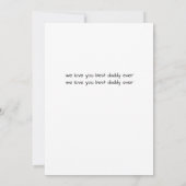 Pap We houden van je moderne gelukkige vaders dag Kaart (Achterkant)