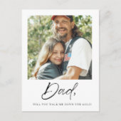 Pap wil dat je me naar de Aisle Vader Bride leidt. Briefkaart (Voorkant)