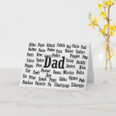 Pap Word Cloud Foreign Language Kaart (Gele Bloem)