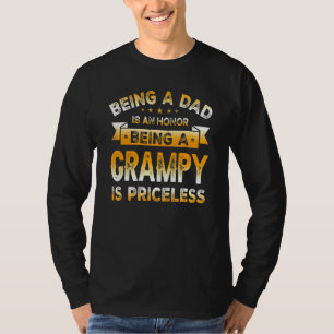 Pap zijn is een eer om een grijze bril te zijn zij t-shirt