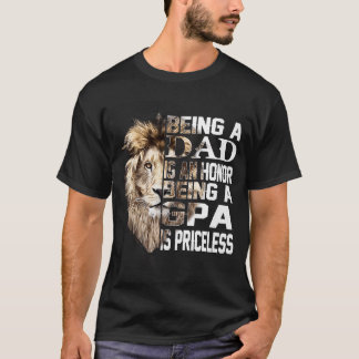 Pap zijn is een eerbetoon Gpa is geen rigide vader T-shirt